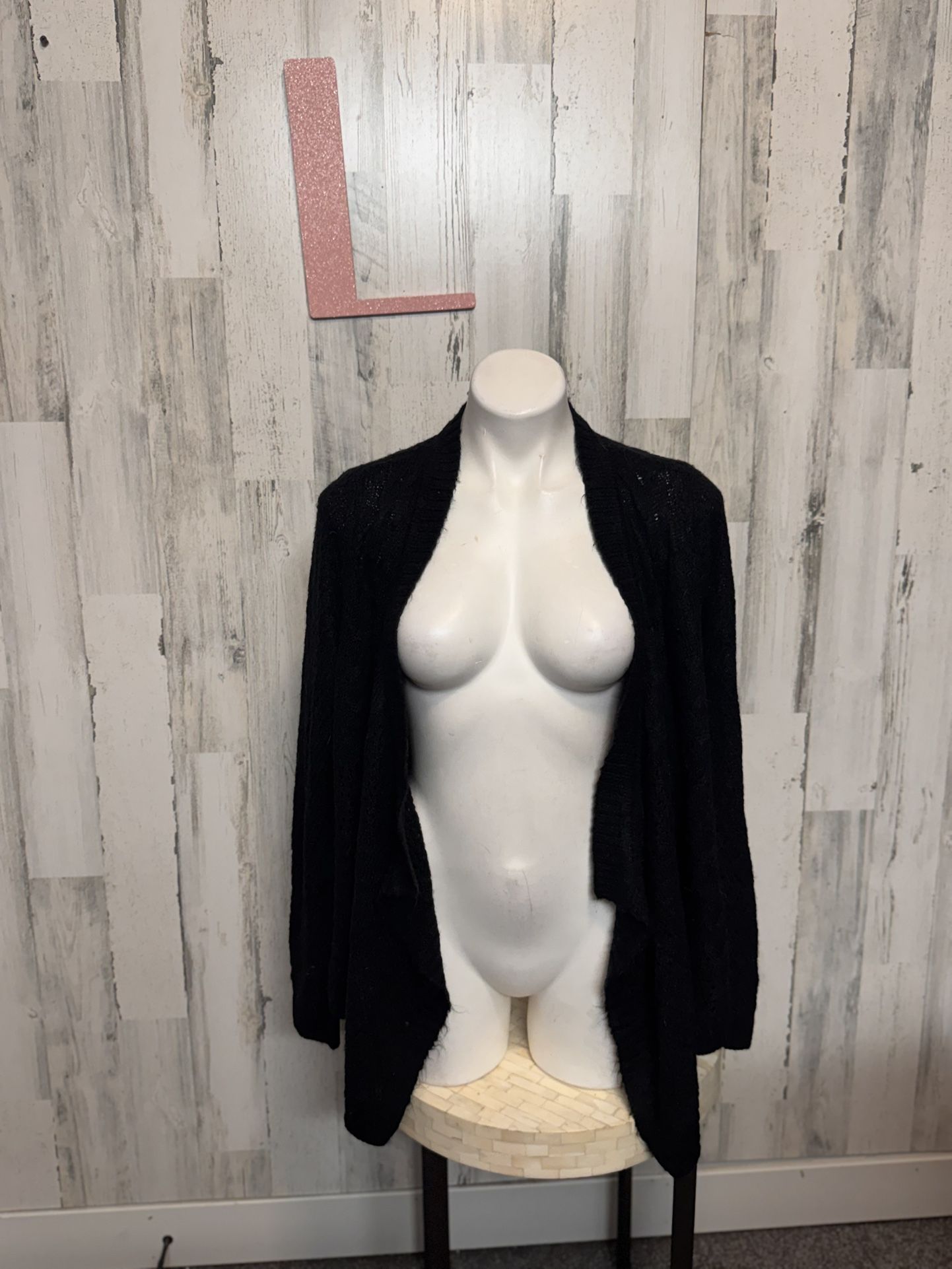 Black Cardigan Size Large 