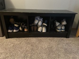 Black Storage Bench