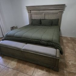 King Size  Bed Frame With Storage