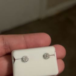 925 Silver Moissanite earrings