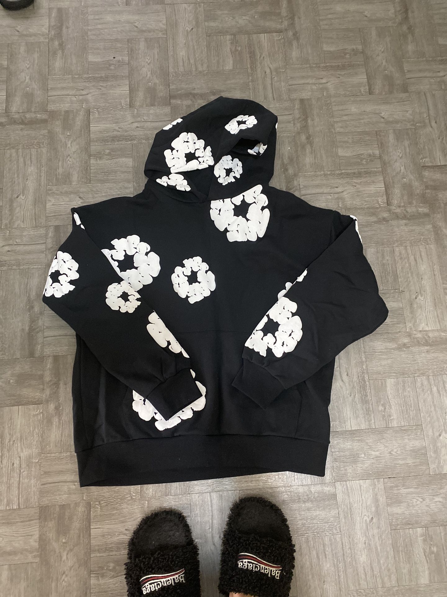 Denim Tear Hoodie (black)