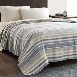 Eddie Bauer - King, 100% Soft Cotton Bed Blanket, Throw Blanket for Couch or Bed