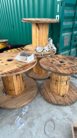 Wood wire spools