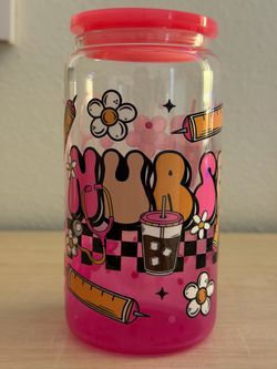 16oz Nurse ombré cup
