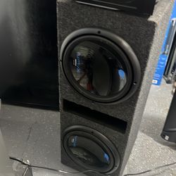 Subwoofers box speakers  and amp