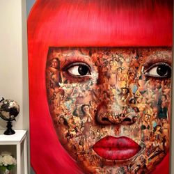 Roja Red Art Piece