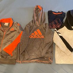 Boys Adidas Jacket +Hoodie+Hoodie Shirt + Tee