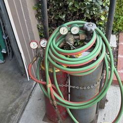 Used Victor Welding and Cutting Outfit with Tanks