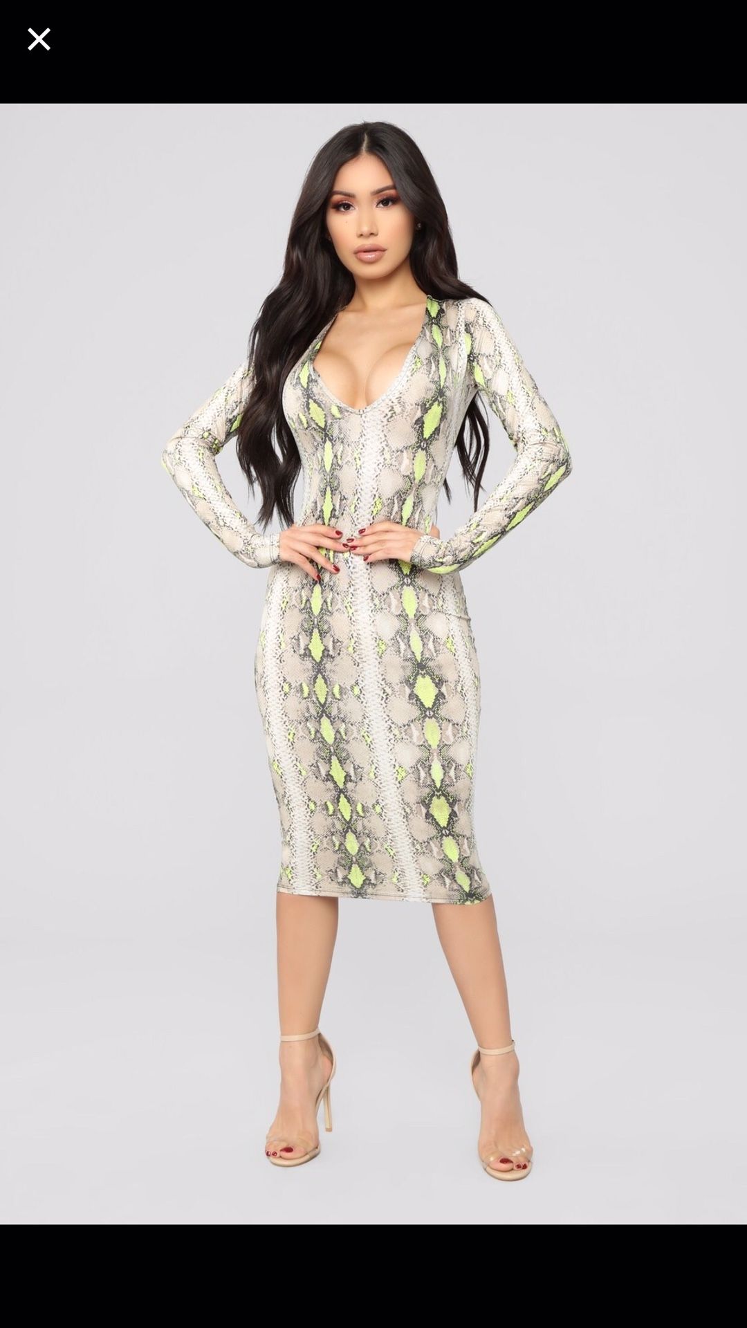 Fashion nova snake dress