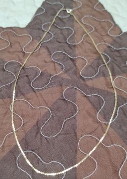 18" Vintage Gold Flat Serpentine Chain ITALY