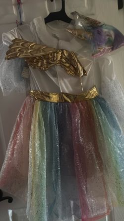 unicorn Dress With Ears And Wings Size Medium