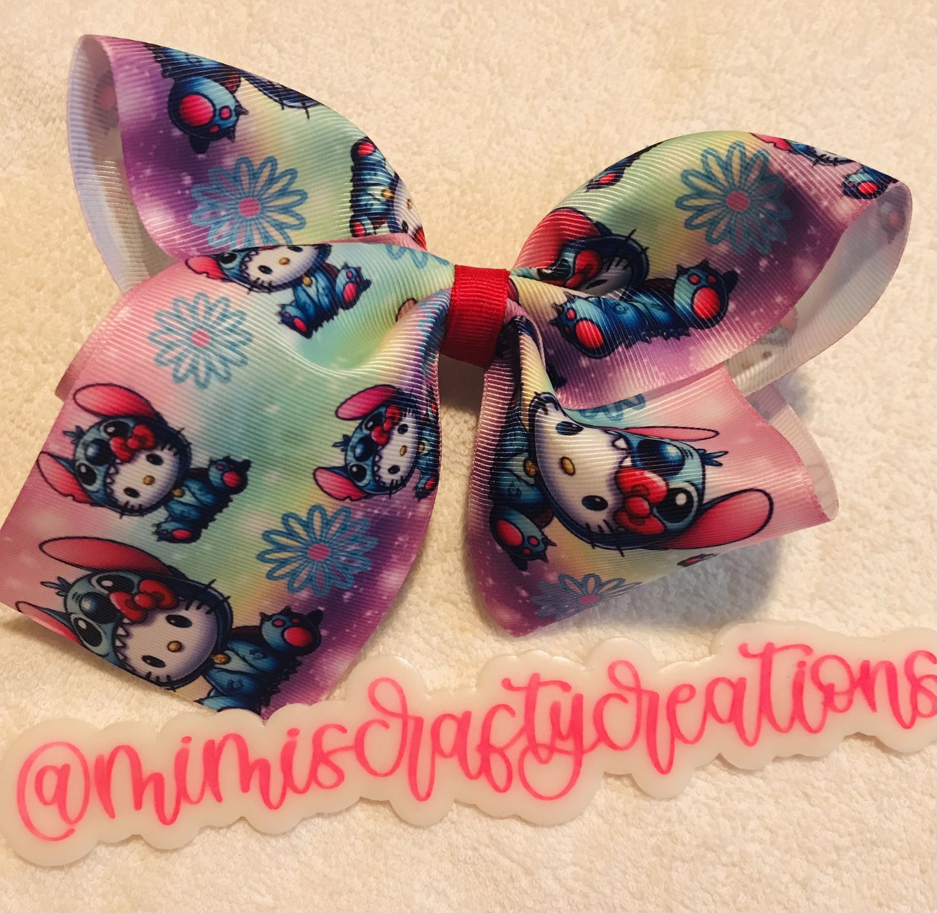 Hello Kitty/ Stitch Hair Bow