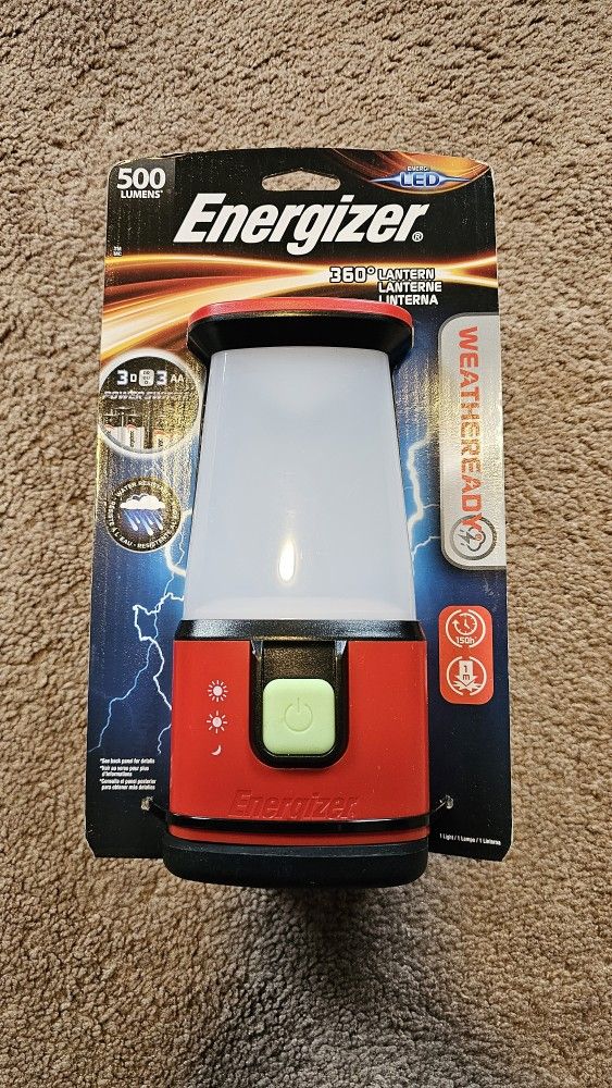 Energizer 360 Degree LED Emergency Red Lantern, WeatheReady LED Lantern

