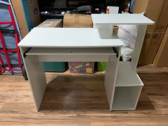 White Computer Desk Large