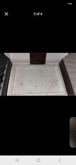 White Marble Rectangular Tray