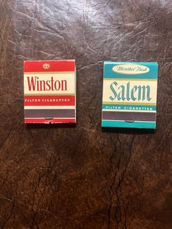 Winston and Salem matchbooks.