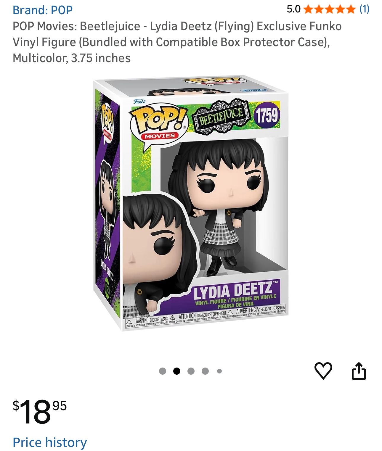 Pop Beetlejuice Lydia Deetz Figurine