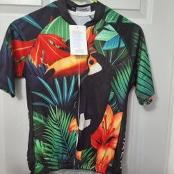 Cyhaen Coolmax Cycling Jersey, New With Tags,  Size Med., zip front, back pockets