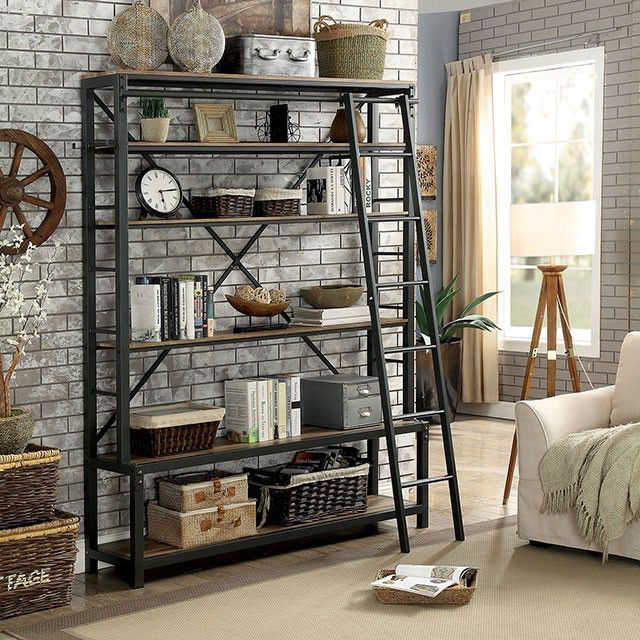 Industrial shelf with ladder. Brand new.