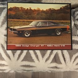 Franed Muscle Car Prints Set of 4