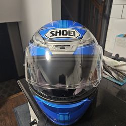 Shoei Blue/Gray Helmet