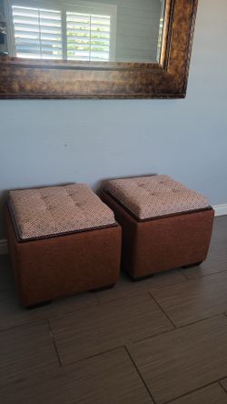 TWO NICE OTTOMANS