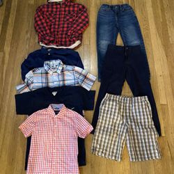 LOT of 8 Boys Clothing Size 7/8 Mixed In Good Conditions Shirts And Pants