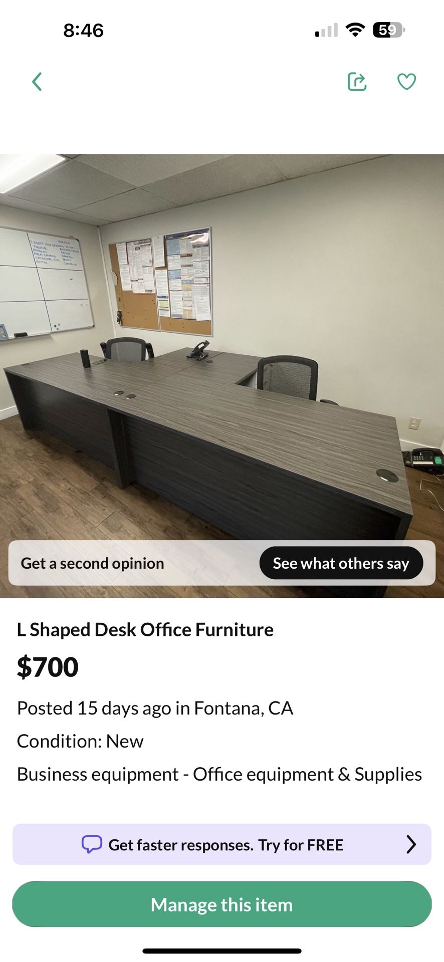 L Shaped Desk Office Furniture 