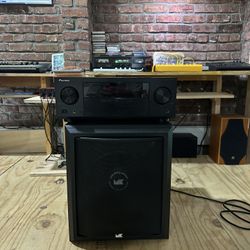 Pioneer 5.1 VSX - 531 Amp AV Receiver + Miller & Kreisel V-1250 THX Active powered Subwoofer.