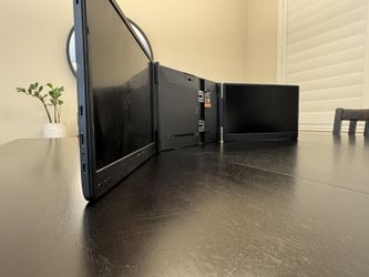 Kasorey Dual 14” Laptop Screen Extender – Triple Monitor Setup