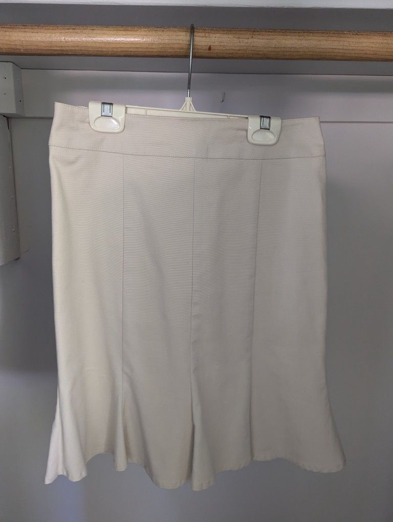 Women's Beige/Tan H&M A-Line Skirt Size 4