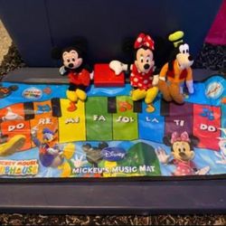 Disney Mickey Mouse Piano and Plush $15