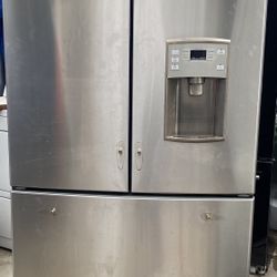 GE 3 Door Stainless Steel Refrigerator