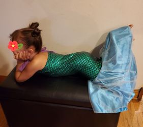 Little mermaid pool dress or custom dress size 4/6