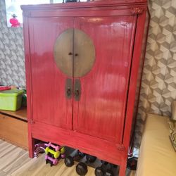 Vintage Chinese Wedding Cabinet 