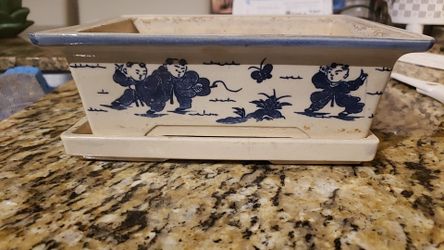 Chinese Bonsai vintage dynasty flowers pot