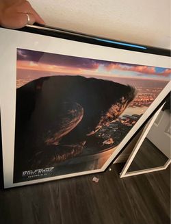 Printed framed 2014 King Kong movie poster