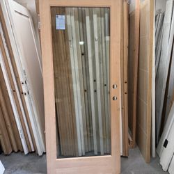 Exterior door patio door side doors 33-3/4x80” solid wood. Door slab only.  I have a beautiful front door measuring 33-3/4x80” solid wood unfinished. 