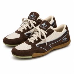 Athletech Low-Top Sneakers Brown and Cream Size 10 Women