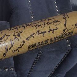 Cuban Legends " One Of The Kind" Signed Bat 