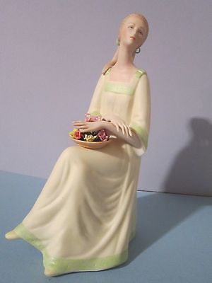 Rare Vintage Laszlo Ispanky Lady Figurine Porcelain