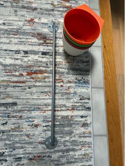 IKEA mountable metal bar with storage cups