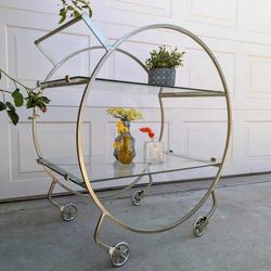 Mid Century Modern bar cart in excellent condition from west elm 