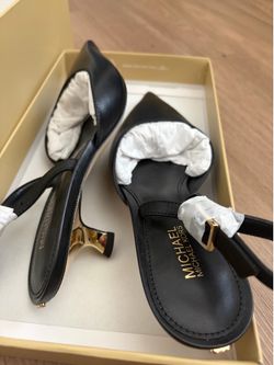 Women Michael Kors sandals, Size~5.5 Black & gold