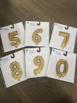 14 inch Number balloons