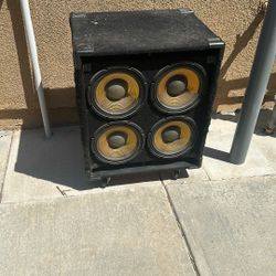 Bass Cabinet 4 X10” Speaker W / Wheels