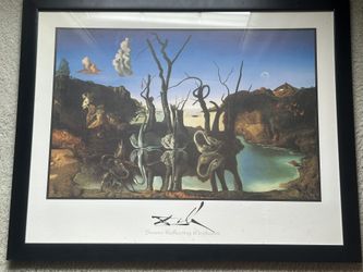 Salvador Dali Swans Reflecting Elephants