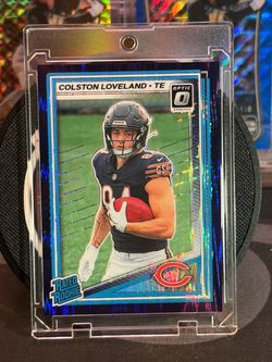 Colston Loveland 2025 Panini Donruss Optic #204 Purple Shock Prizm Rated Rookie