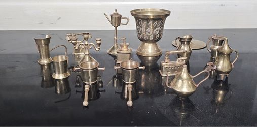 Mini Brass Items,Candle Holder, Containers, Iron . mixing  Bucket
