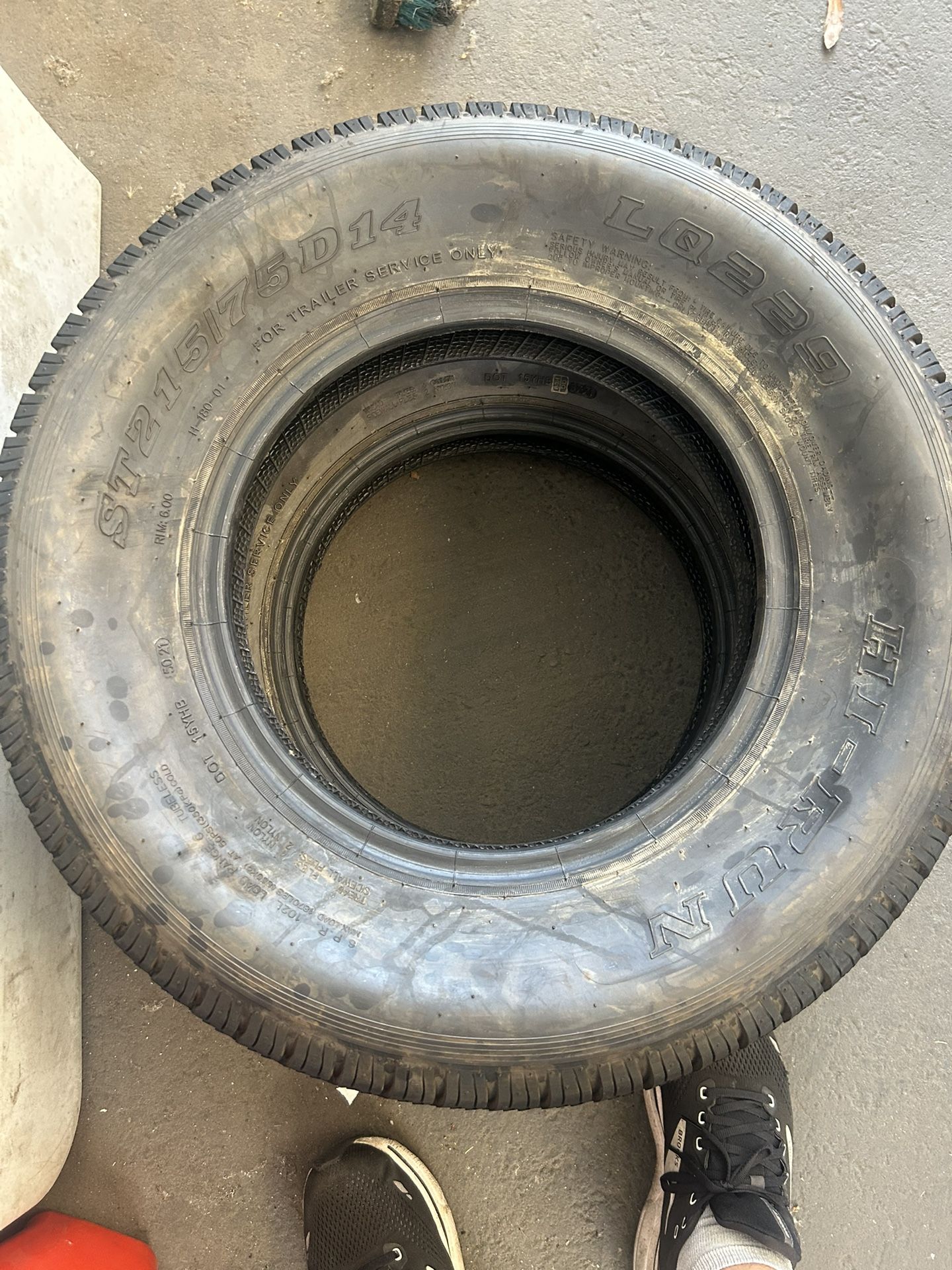 Hi-Run Trailer Tire 215 75 R14